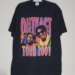 2001 Outkast Andre 3000 Big Boi Ludacris Xzibit XL Black Rap T Shirt REPRINT